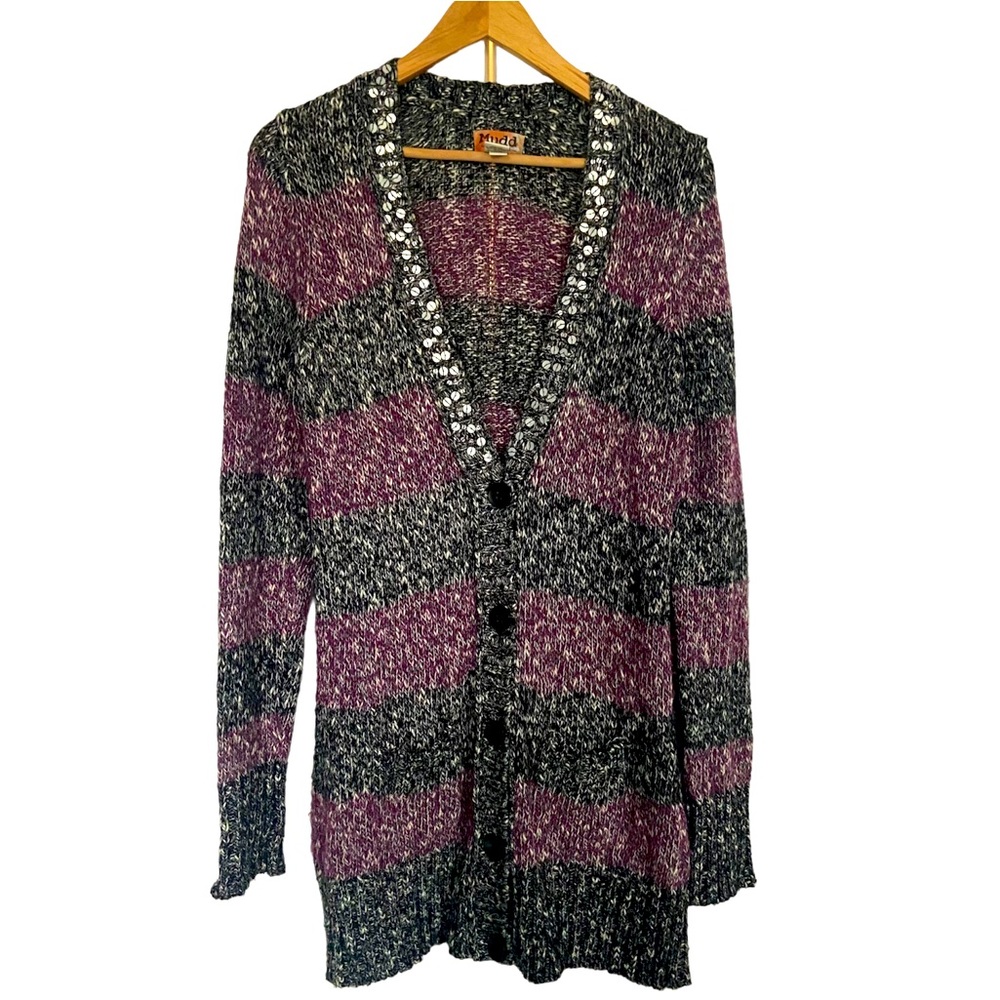 Mudd Cardigan - Black and Purple 🖤💜
